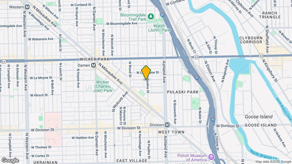 1442 N Paulina St Mapa y Detalles de la Ubicación