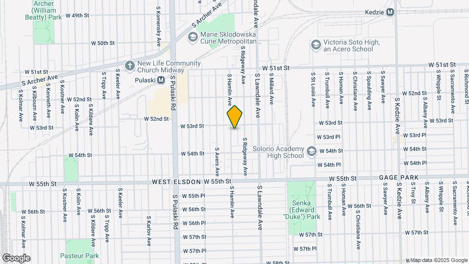 5315 S Hamlin Ave Map and Location Details