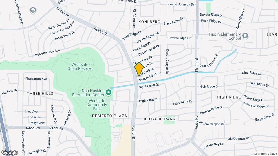 7229 Golden Hawk Dr Map and Location Details