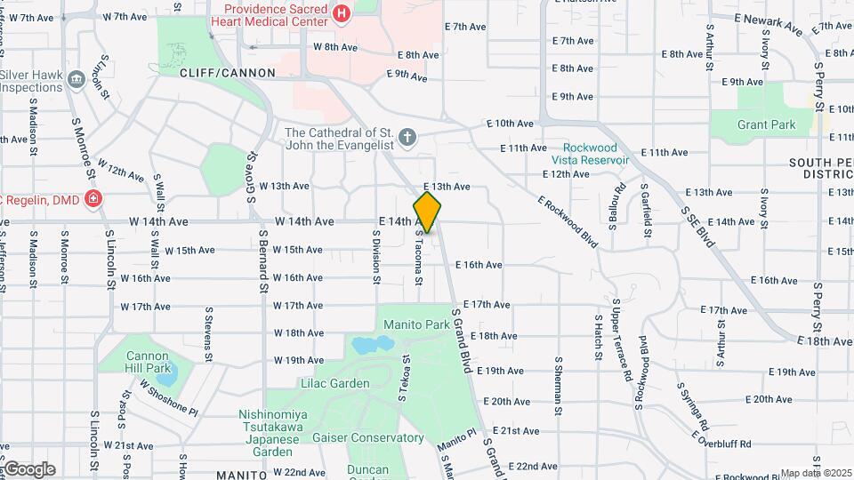 1417 S Tacoma St Map and Location Details