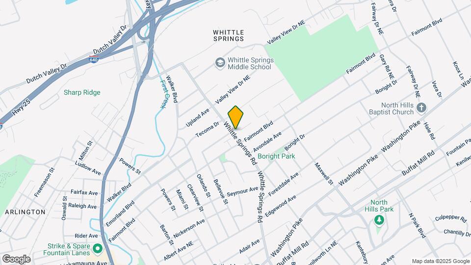 3424 Whittle Springs Rd Map and Location Details