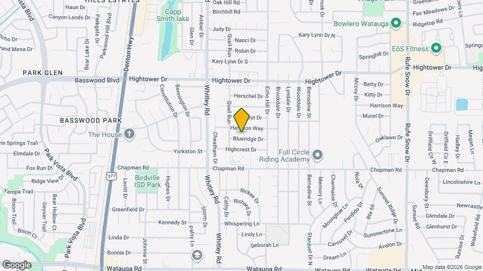 6017 Blueridge Dr Map and Location Details