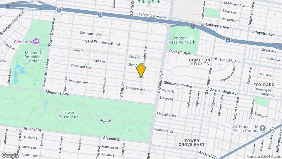 3805 Shenandoah Ave Mapa y Detalles de la Ubicación