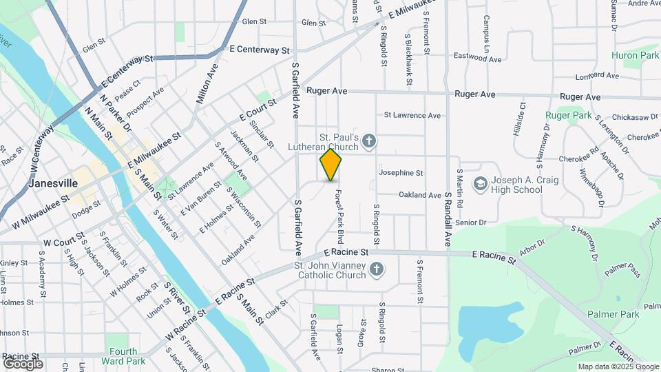 1116 Oakland Ave Map and Location Details