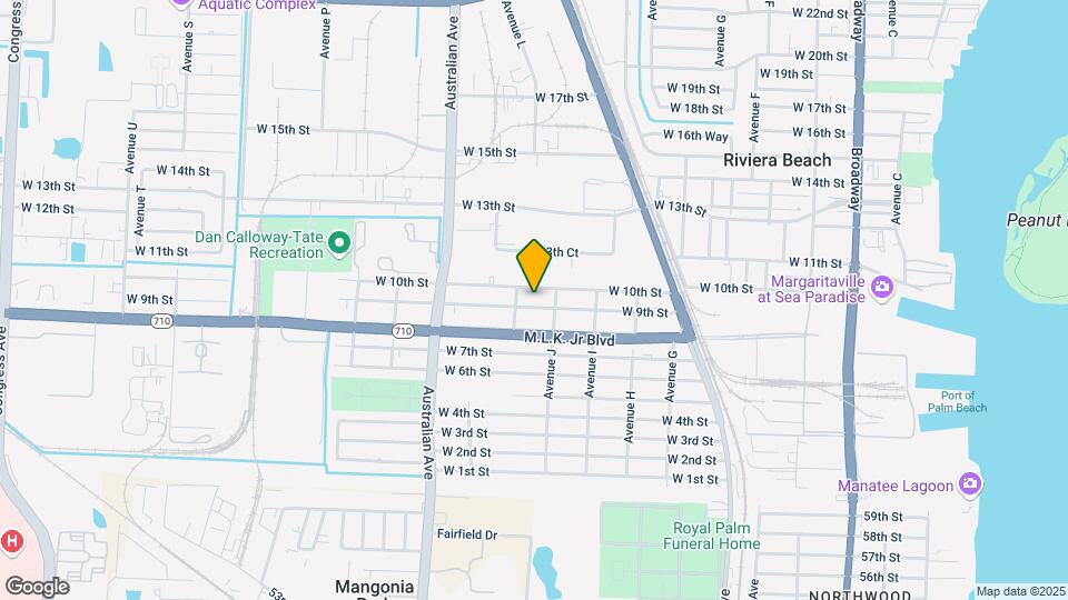 936 W 9th St Map and Location Details