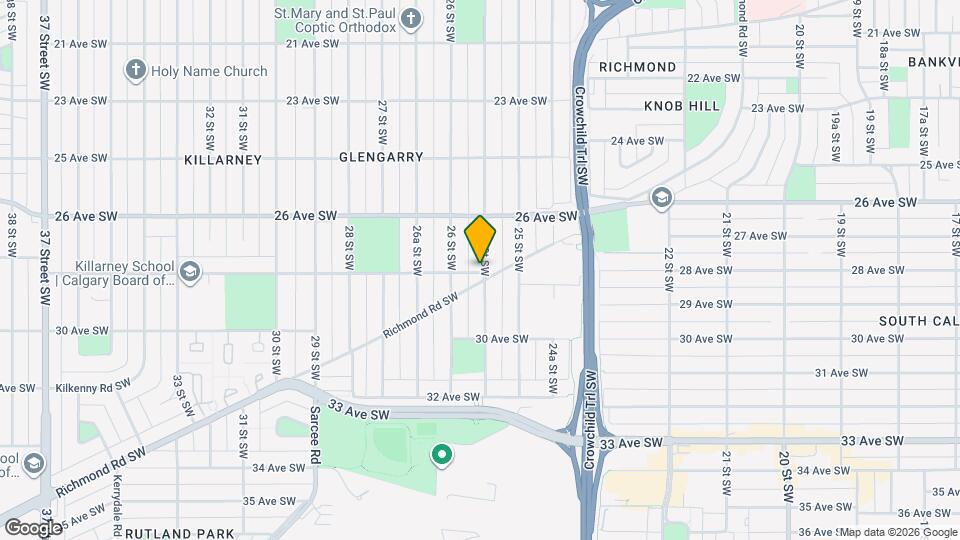 2620-2628 28 Ave SW Map and Location Details