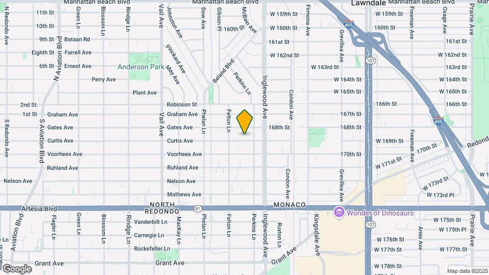 2615 Curtis Ave Map and Location Details