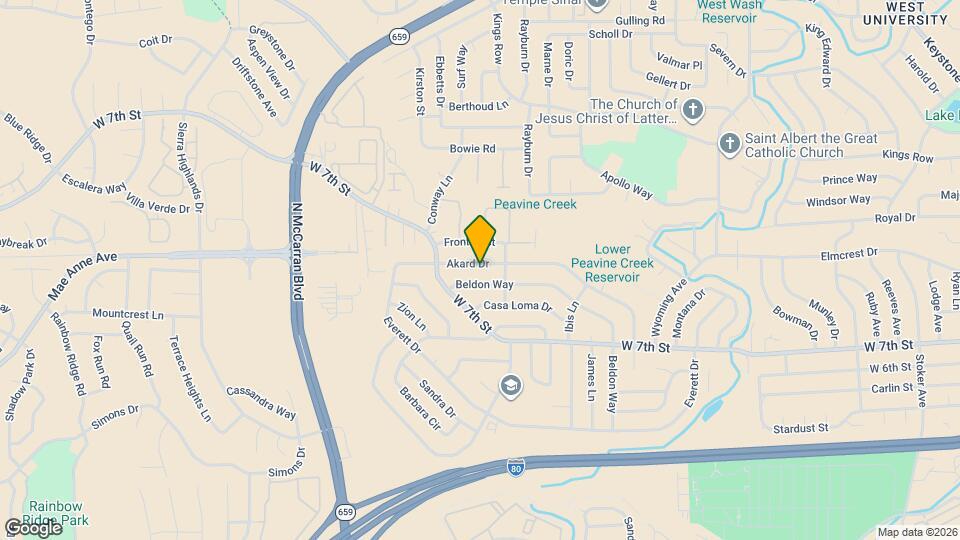 1365 Akard Dr Map and Location Details