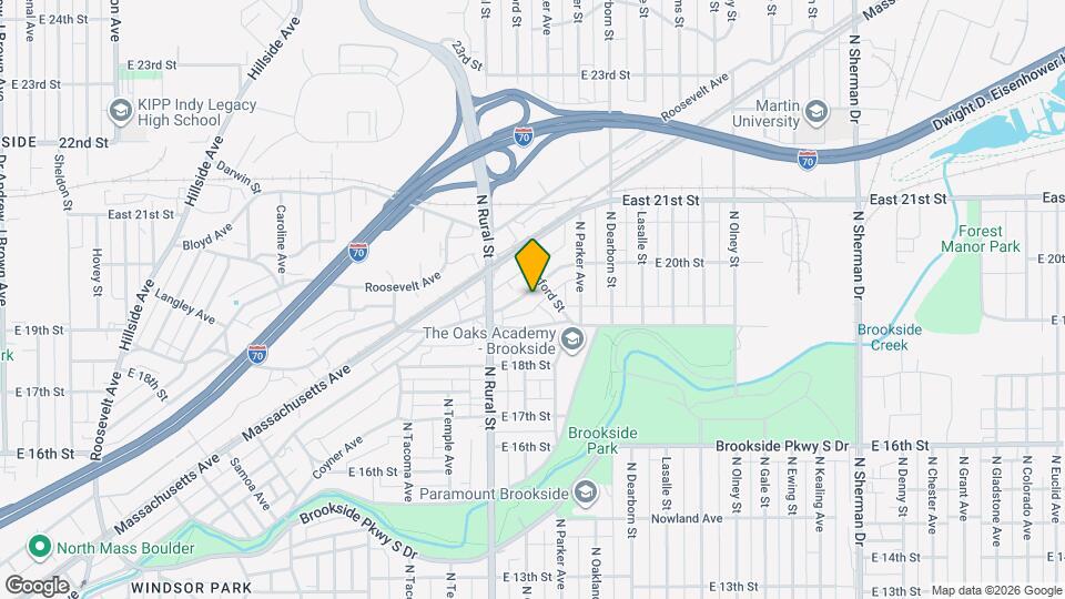 2849 E Brookside Ave Map and Location Details