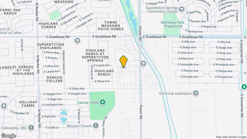 4666 E Redfield Rd Map and Location Details