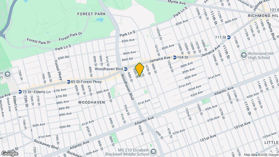 87-53 95th St, Unit 2F Mapa y Detalles de la Ubicación