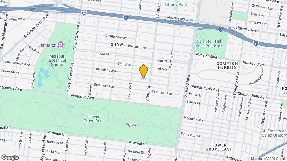 3925 Shenandoah Ave Map and Location Details