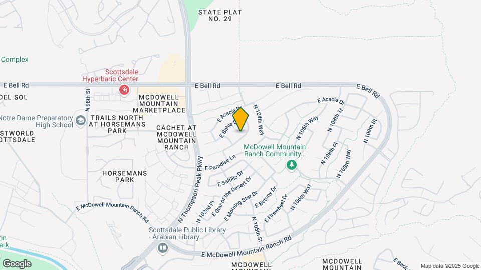 10384 E Rosemary Ln Map and Location Details