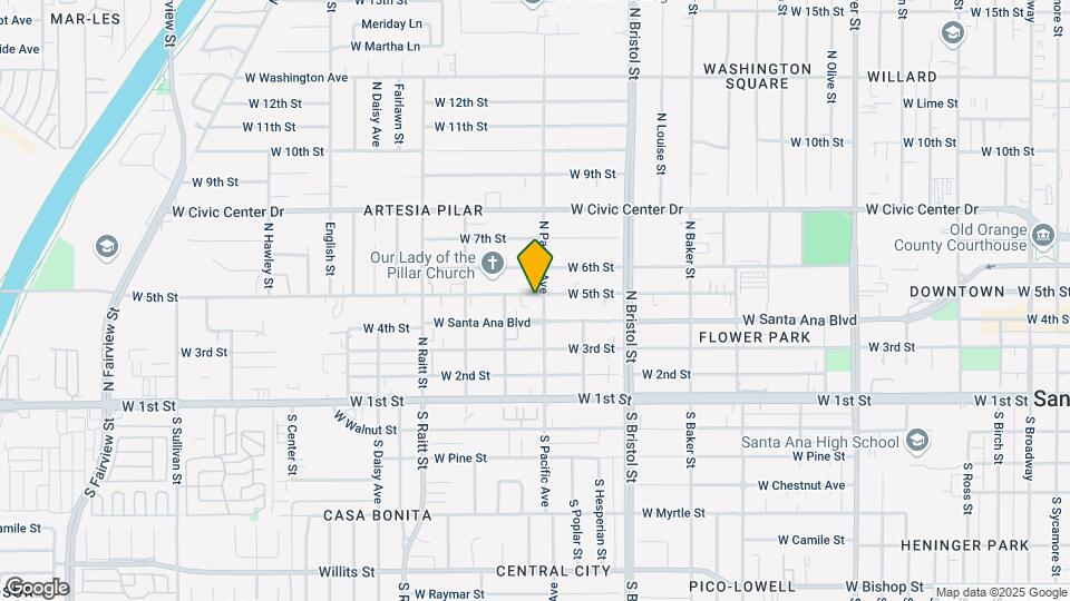 1504 W 5th St Mapa y Detalles de la Ubicación