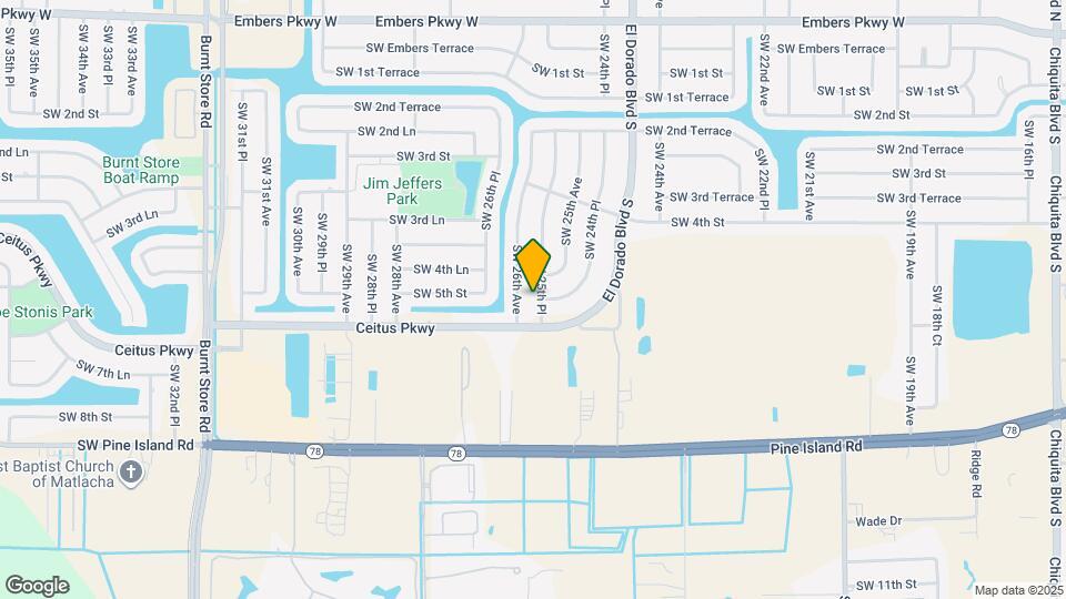 502 SW 25th Pl Map and Location Details