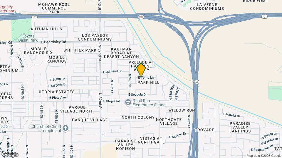 3443 E Tonto Ln Map and Location Details