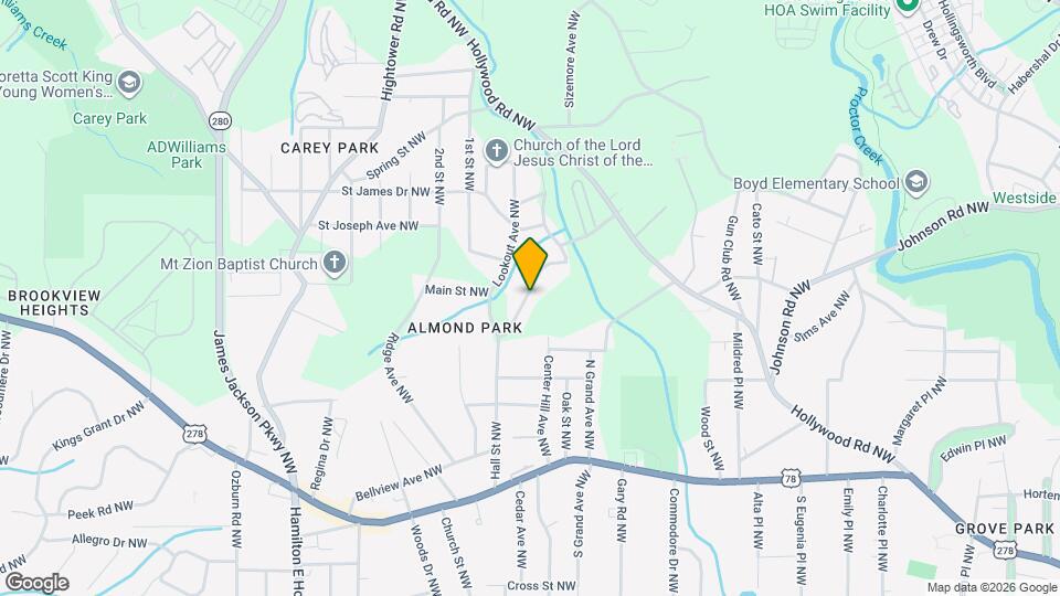 1021 Ada Ave NW, Unit B Mapa y Detalles de la Ubicación