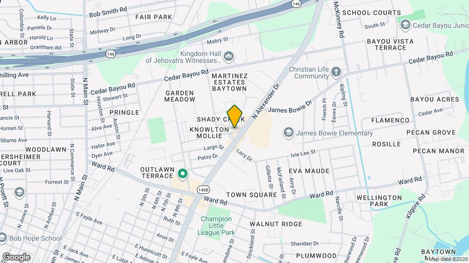 Shady Creek Mapa y Detalles de la Ubicación