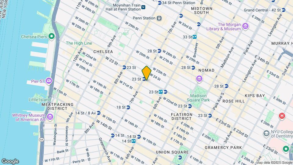 170 W 23 St Mapa y Detalles de la Ubicación