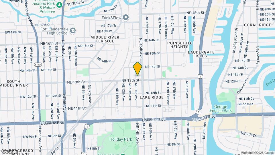 1306 NE 14th Ave, Unit 2 Map and Location Details