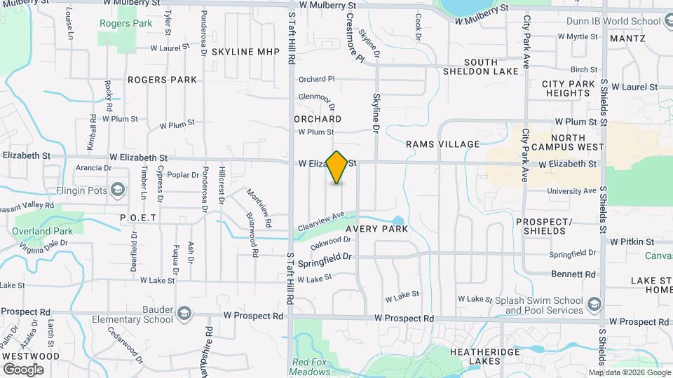 1021 Cragmore Dr Map and Location Details