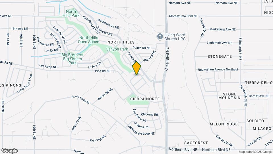 1456 Penasco Rd NE Map and Location Details