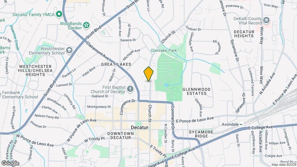 826 Church St, Unit Apartment 1 Map and Location Details