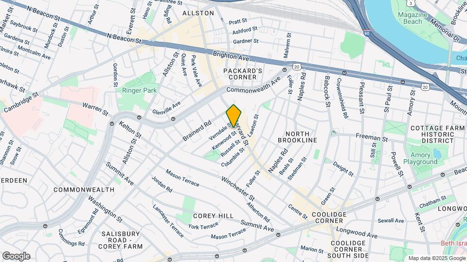 9 Kenwood St, Unit 1 Map and Location Details