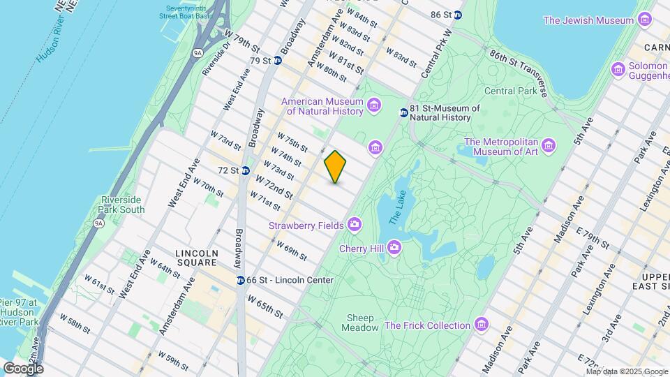 26 W 74th St Map and Location Details