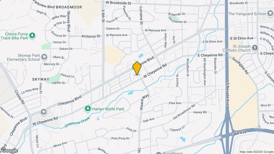 506 W Cheyenne Rd Map and Location Details