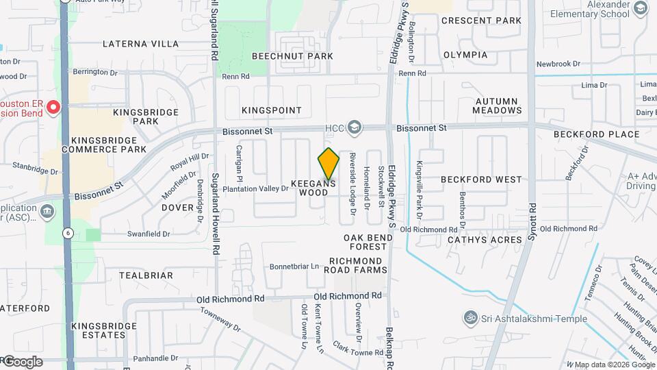 9431 Keegans Wood Dr Map and Location Details