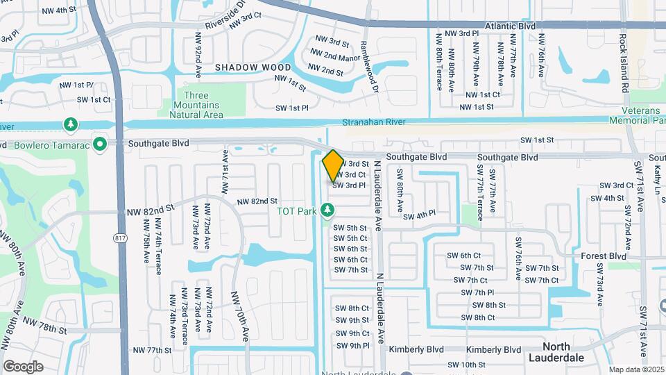 8250 SW 3rd Pl Map and Location Details