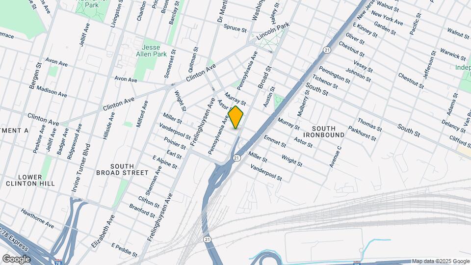 1205 Broad St Map and Location Details