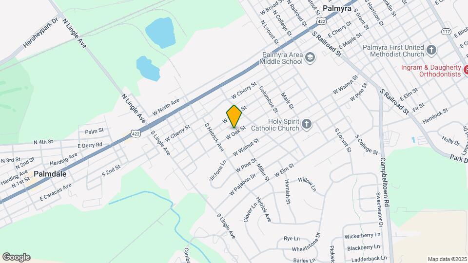 701 W Oak St Map and Location Details