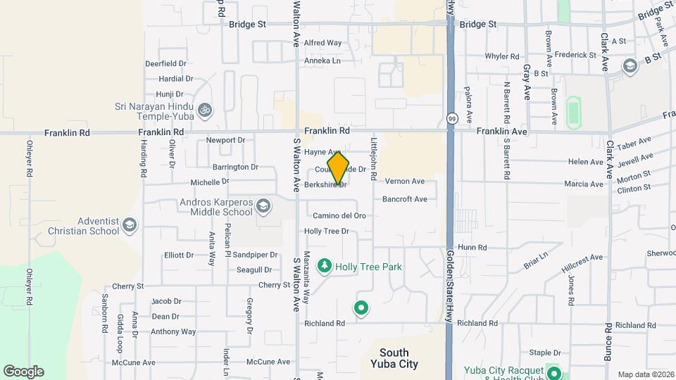 1502 Berkshire Dr Mapa y Detalles de la Ubicación