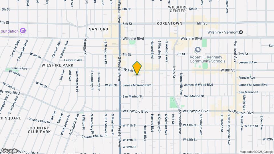 Wilshire Mediterranean Apartments Map and Location Details