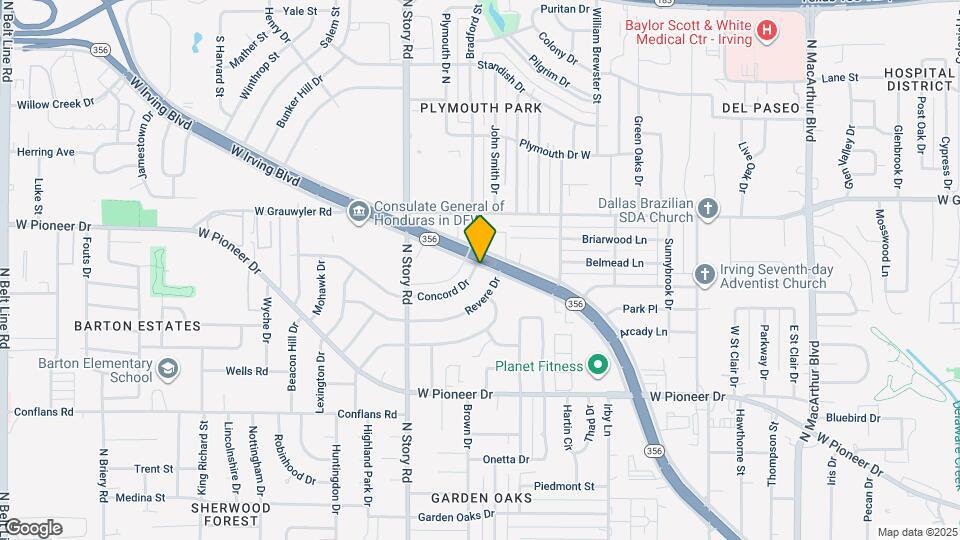 2102 Concord Dr Map and Location Details