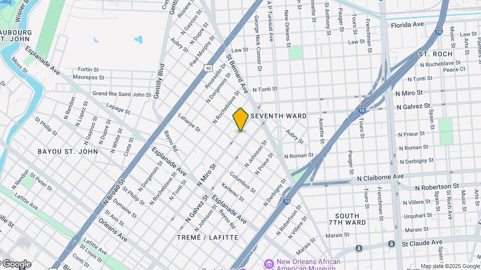 1624 N Miro St Mapa y Detalles de la Ubicación