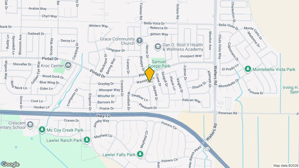 1122 Whipporwill Way Map and Location Details