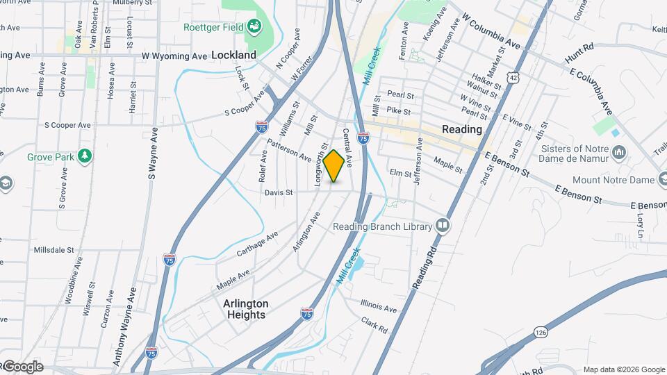 332 Arlington Ave Map and Location Details