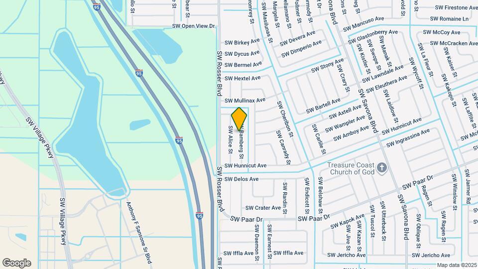 3998 SW Bamberg St Map and Location Details