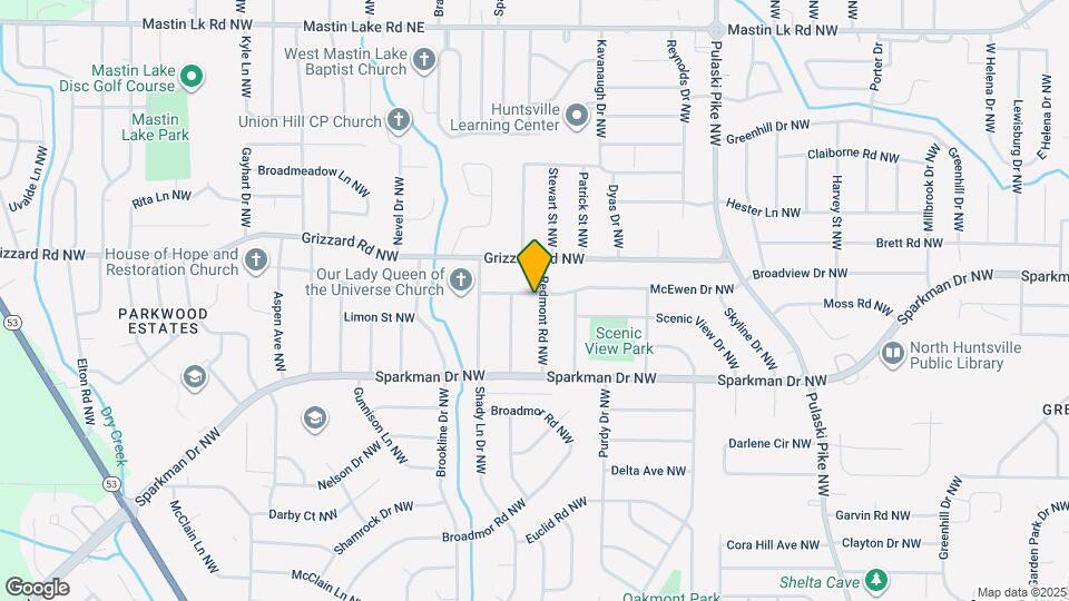 2421 Redmont Rd NW Map and Location Details
