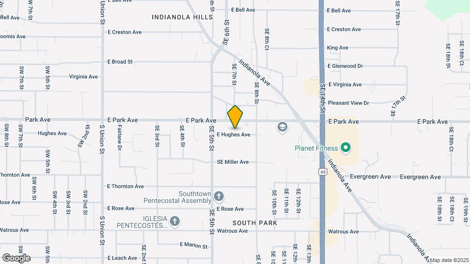 612 E Hughes Ave Map and Location Details
