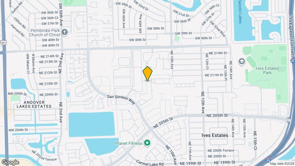 21001 NE 8th Ave Map and Location Details