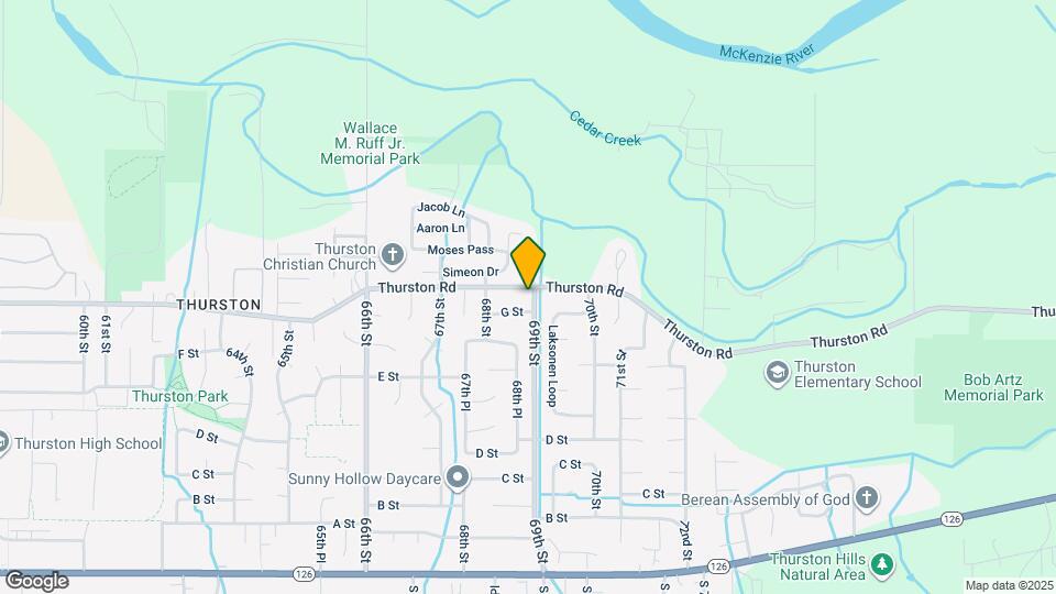 6897 Thurston Rd Map and Location Details