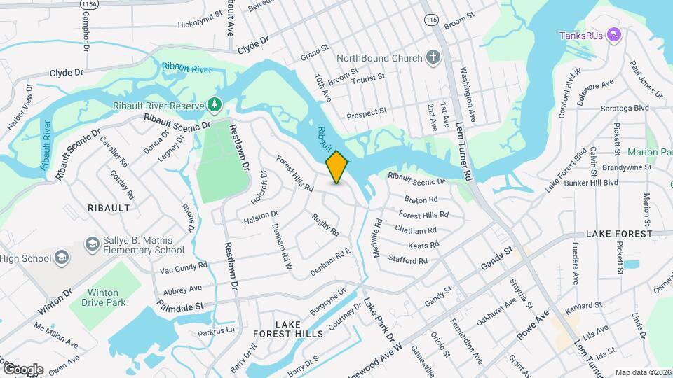 1861 Forest Hills Rd Map and Location Details