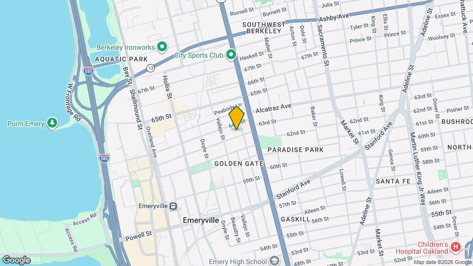 1162 63rd St Map and Location Details
