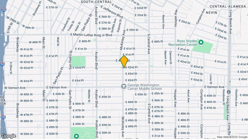 4254 McKinley Ave Map and Location Details