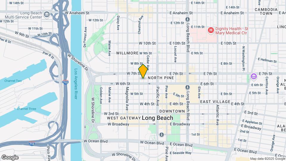 327 W 6th St Mapa y Detalles de la Ubicación