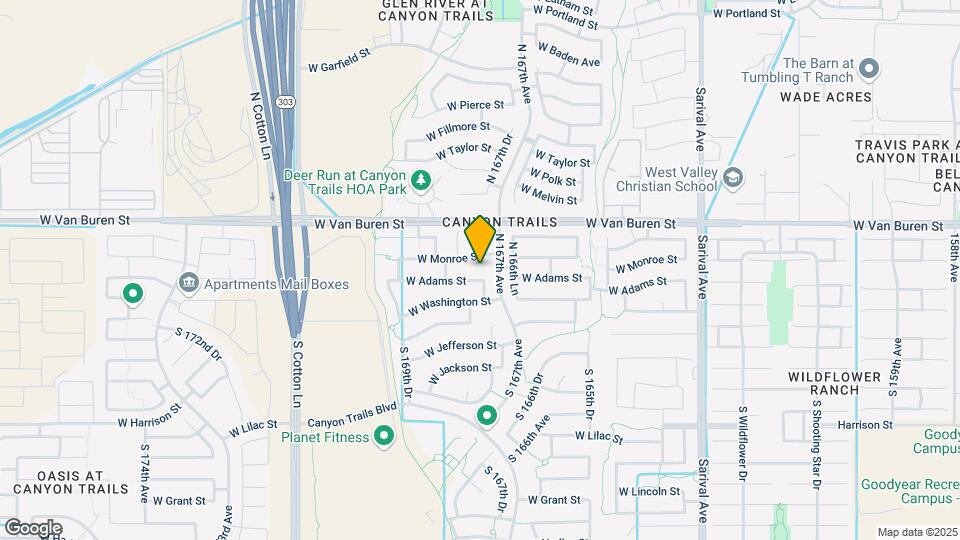 16738 W Adams St Map and Location Details